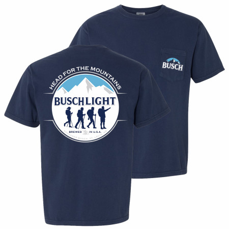Busch Light Head for the Mountains Hikers T-Shirt